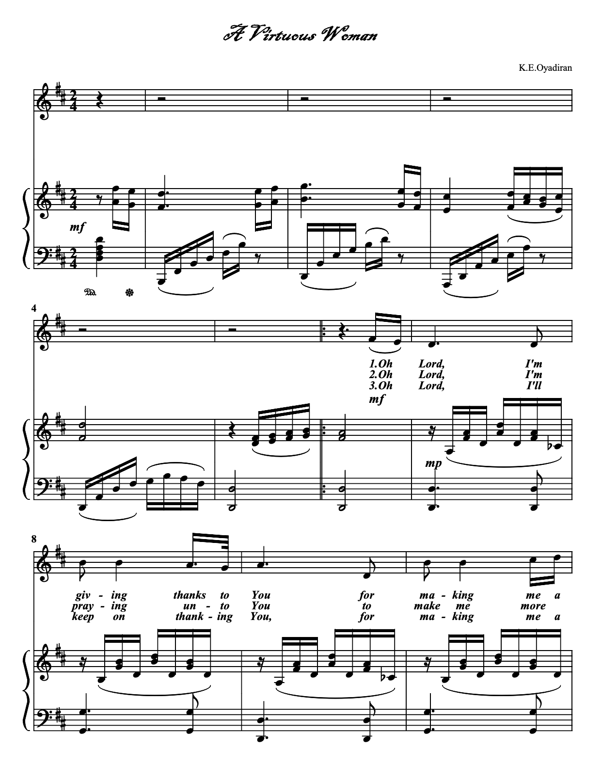 Preview for A Virtuous Woman