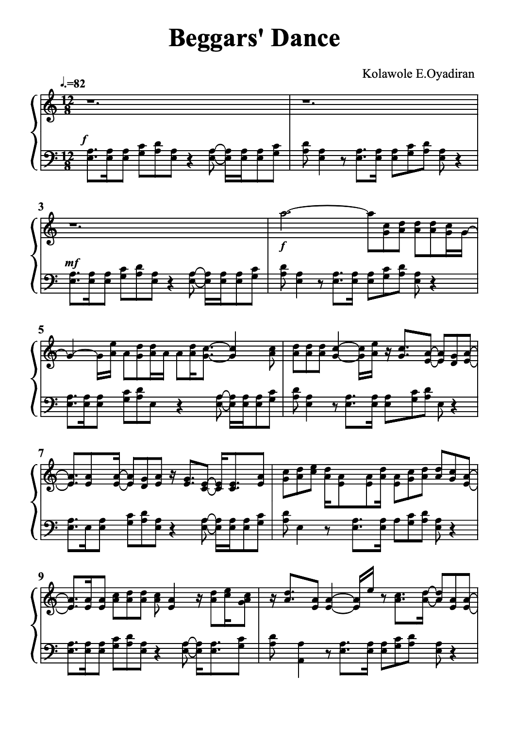 Preview for Beggars' Dance