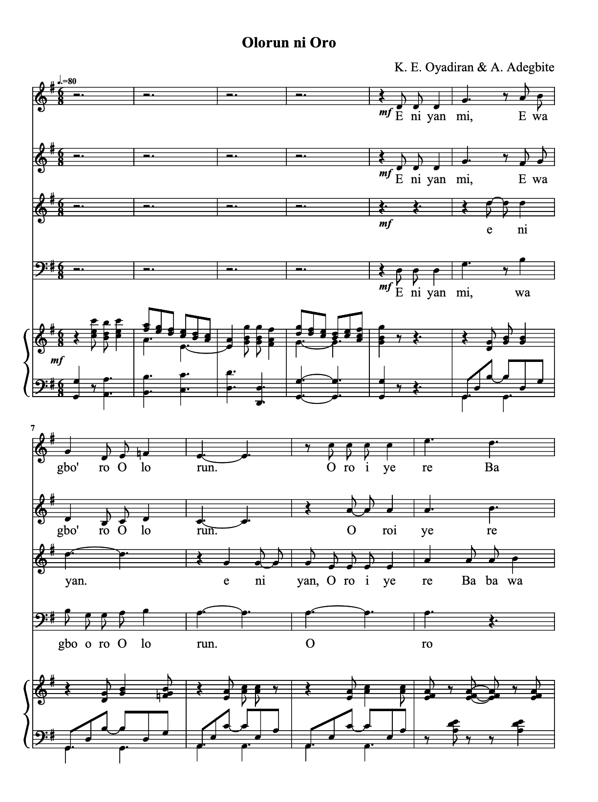 Preview for Olorun Ni Oro