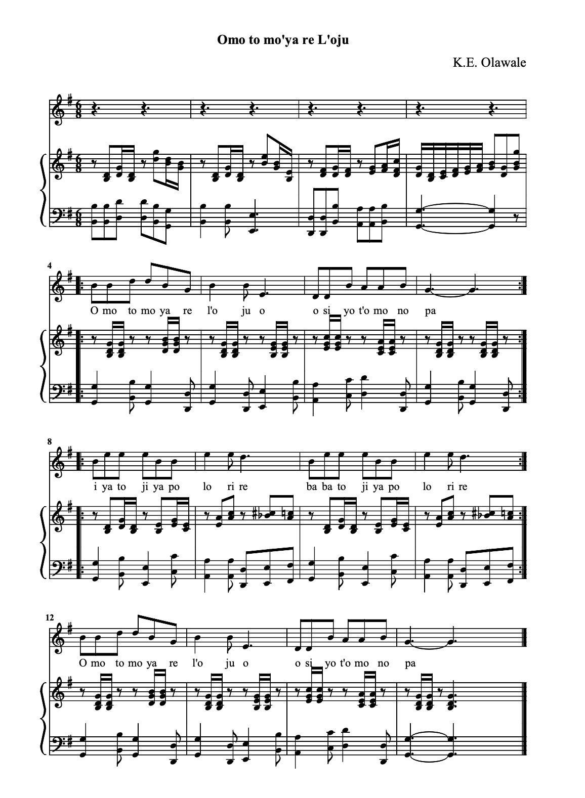 Preview for Omo to mo Iya re l'oju