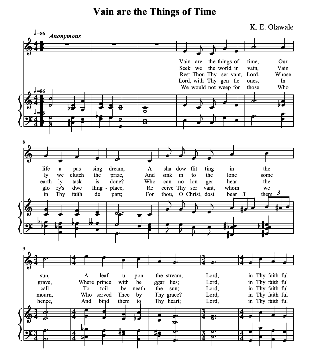 Preview for Rest, Thy Servant is Sleeping